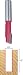 Freud 14-204 1/2-Inch Diameter by 1-1/2-Inch Stagger Flute Compression Router Bit