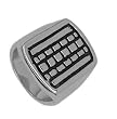 Stainless Steel High Polished Ring - Size: 8-12