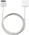 Charge and Audio Extension Cable for Cars and Speaker Docks Fits Apple iPod / iPhone-White 4 Feet