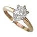 1.00ct Pear Shape Diamond Solitaire G/H I1. LAB CERT
