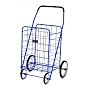 Jumbo Folding Shopping Cart - Blue (Blue Cart) (41.75"h x 24"w x 21"d (cart size))