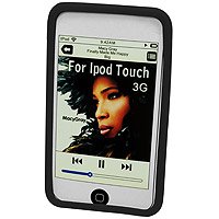 BLACK Soft Pliable Jelly Silicone Protective Rubber Gel Skin Case Cover for Apple iPod Touch and iPod Touch 2 II 3G 8GB 16GB 32GB