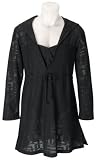 TravelSmith Womens Jacquard Stripe Hooded Cover-Up