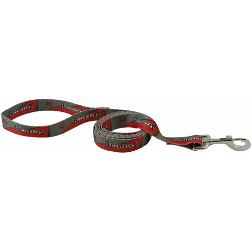Tampa Bay Buccaneers 6' Pewter-Red Pet Leash
