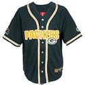 Green Bay Packers Mens Pass Rush Baseball Jersey Style Button Down Shirt