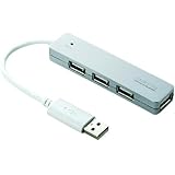 ELECOM USBHUB2.0/COLOR STYLE/oXp[/4|[g/0.1m/Vo[ U2H-ST4BSV