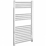 Chrome Flat Heated Bathroom Towel Radiator Rail 1000mm x 500mm - Filter by Trueshopping to view our full range of towel rails at the best prices online!!