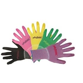 JELLYBEAN PVC COATED GARDENING GLOVES GREEN MEDIUM