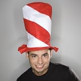 Red and White Swirl Stovepipe Hat [Toy]