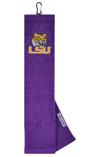 NCAA LSU Embroidered Tri-Fold Golf Towel