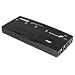 4 Port Black PS/2 KVM Switch Kit with Cables
