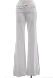 Paige Optic White Stretch Cotton Laurel Canyon Low Rise Boot cut Jean
