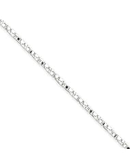 1.75mm, Sterling Silver, Twisted Box Chain, 24 inch