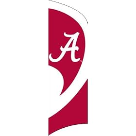 Alabama Crimson Tide Tall Team Garden House Flags (8.5 ft x 2.5 ft) NCAA College Athletics... from Animal Houses