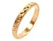18k Yellow Gold Diamond Hand Engraved Band Size 6 Ct.tw 0.10
