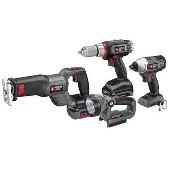PORTER-CABLE PCL418IDC-2 18-Volt Lithium-Ion 4-Tool Combo Kit