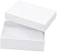 Darice 3-Inch by 2 1/8-Inch by 1-Inch Jewelry Box with Filler, 6-Pack