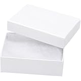 Darice 3-Inch by 2 1/8-Inch by 1-Inch Jewelry Box with Filler, 6-Pack