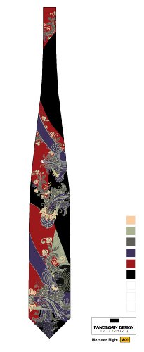 Plumes Print tie