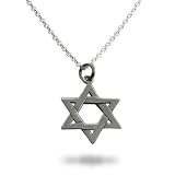 Eve's Addiction Sterling Silver Star of David Necklace