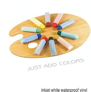 Amazon.com : Papilio Inkjet White Vinyl Decal Paper 10 Sheets : Inkjet ...