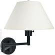 Lite Source Swinger Black Wall Lamp LS-1171BLK