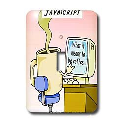 Londons Times Funny Food Coffee other Digestibles - Javascript - Light Switch Covers - single toggle switch