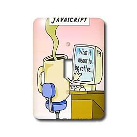 Londons Times Funny Food Coffee other Digestibles - Javascript - Light Switch Covers - single toggle switch