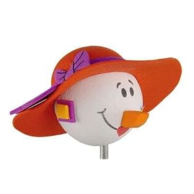 Red Hat Snow Lady Antenna Ball Topper