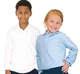 Unisex Long Sleeve Knit Shirt School Uniform By French Toast (In Regular and Husky Sizes)