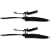 Two (2) Replacement Main Rotors for Mini Infrared Remote Control Electric Helicopters