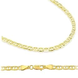 Solid 14k Yellow Gold Gucci Mariner Chain Necklace 1.7mm 20" - 2.5 grams - with Lobster Lock Clasp