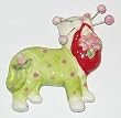 Whimsiclay Dahlia Cat Magnet