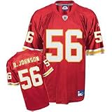 Kansas City Chiefs Derrick Johnson Replica NFL Equipment Youth Team Color Jersey