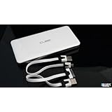 【Yjb】12000mAh 極薄12mm 大容量 モバイルバッテリー CUBE ★持運び便利！2台同時充電OK！