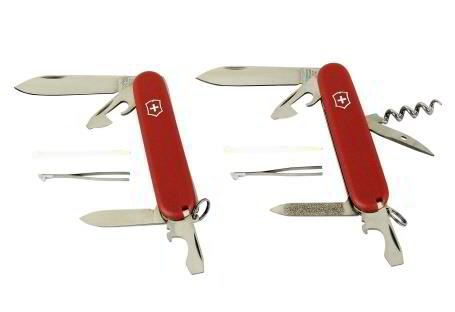 Victorinox Taschenwerkzeug Ecoline Pr&Atilde;&curren;gekreuz 10 Funktionen, rot matt, 84 mm