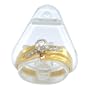 10kt Diamond 2 pc. Wedding Set - Diamond Ring plus Fitted Band