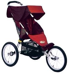 Q-Series Single Jogging Stroller w/ 12 inch wheels Color: Red