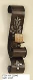 Wrought Iron Metal Wall Candle Holder 24x 5 Art 506
