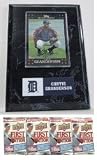 MLB Card Plaques - Detroit Tigers-Curtis Granderson with Free 4 Packs of MLB Trading Cards