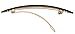 France Luxe Oblong Long and Skinny Barrette - Black