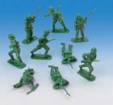 : 144 CLASSIC TOY SOLDIERS - SEALED BAG of Assorted All Green Combat Positions - Lots of FUN!