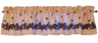 Pine Cone Lodge Window Valance curtain home decor pinecone log cabin theme