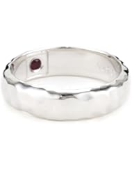 ELLE Jewelry Sterling Silver Hammered Ring, Size 7