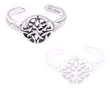 925 Sterling Silver Jewelry, Toe Ring with Celtic Inspired Design, Adjustable Fit, Plus Free Special Gift Pouch 925 Sterling Silver Jewelry, Toe Ring with Celtic Inspired Design, Adjustable Fit, Plus Free Special Gift Pouch