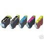 5 Pack Non-OEM Ink w/ Chip for Canon BCI-6 BCI-3e Compatible Ink Cartridges for Pixma i860 iP4000 iP5000 MP750 MP760 MP780