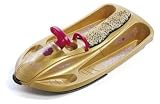 Hamax Kinder Lenkschlitten Sno Passion, gold/burgunderrot, 105x54x17