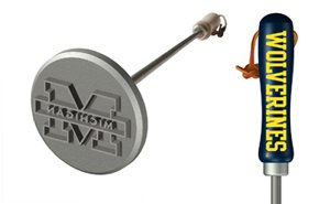 Michigan Wolverines Branding Iron Grill Utensil