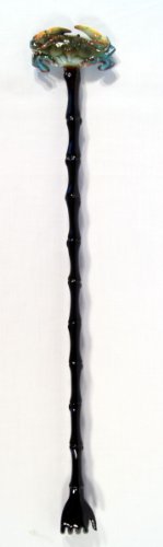 Hand Painted Backscratcher Blue Crab 18
