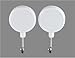 2PCS Plastic and Metal Magnet Hook (White)  : image
